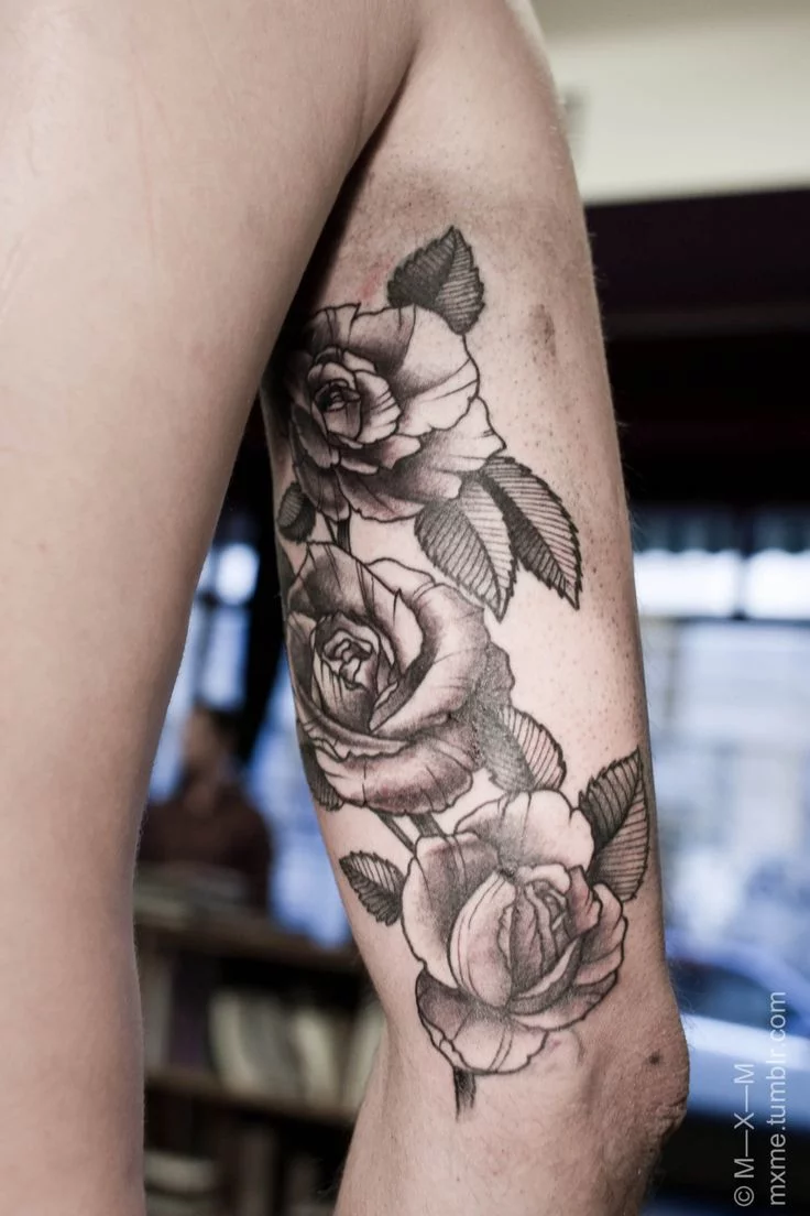 Pink Flower Temporary Sleeve Tattoos  neartattoos