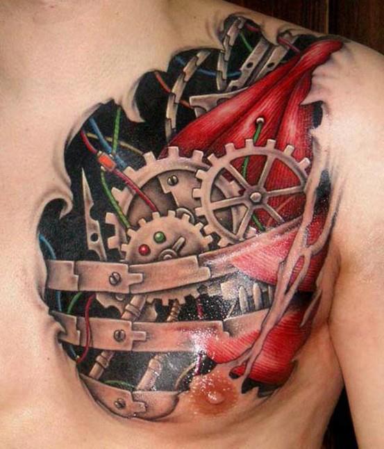 30 Most Attractive Biomechanical Tattoos Design Ideas 2023