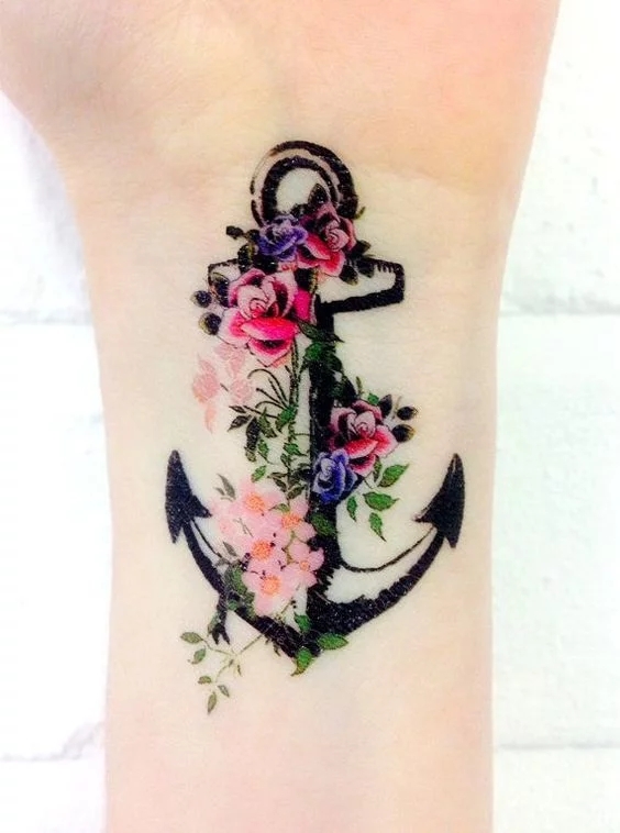 Rose Anchor Tattoo Design by TsukiInazuma on DeviantArt