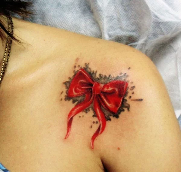 61 Attractive Bow Tattoos On Neck  Tattoo Designs  TattoosBagcom