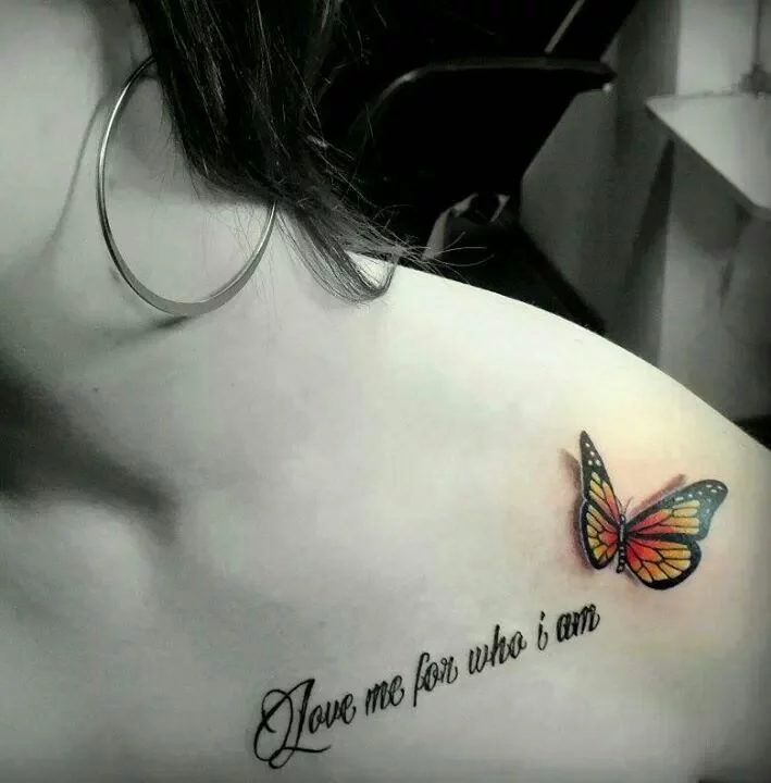 SAVI 3D Temporary Tattoo Colored Mix Designs Red Butterfly Size 105x6CM   1PC