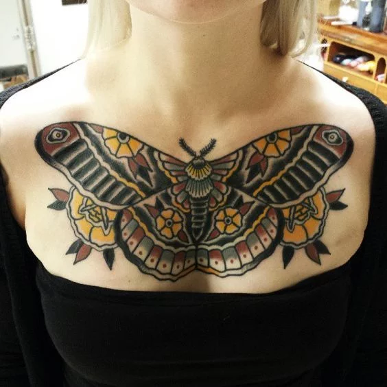 Moth Tattoo 6 by Fraser Peek  Tattoo Insider