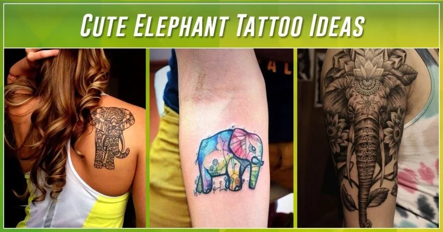 62 Classy Elephant Tattoos On Thigh