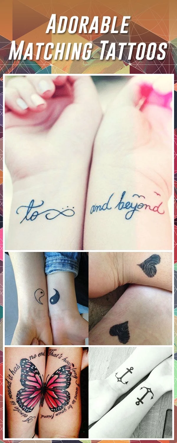 Matching Tattoo Ideas For Best FriendsButterfly Tattoo Ideas