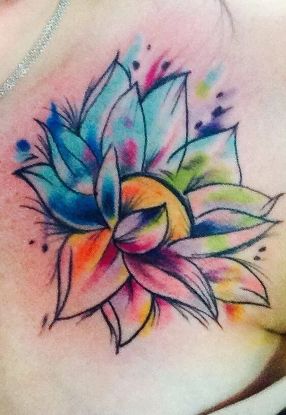 Tanja on Instagram since its been almost a year since my last tattoo it  seemed only fitting to get a bright c  Rainbow tattoos Splatter tattoo  Pride tattoo