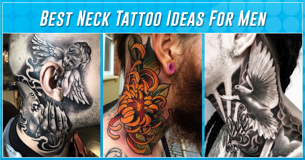 Neck Tattoos for Men 60 Cool  Sexy Neck Tattoo Ideas  100 Tattoos