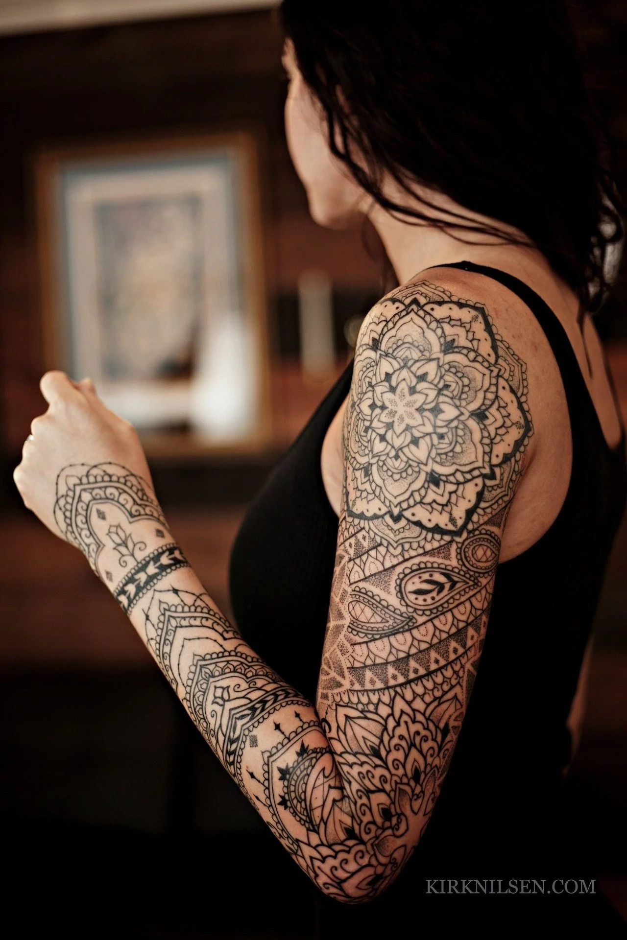 paisley henna yoga roses womens sleeve tattoo kai 7th samurai  7th  Samurai Tattoos