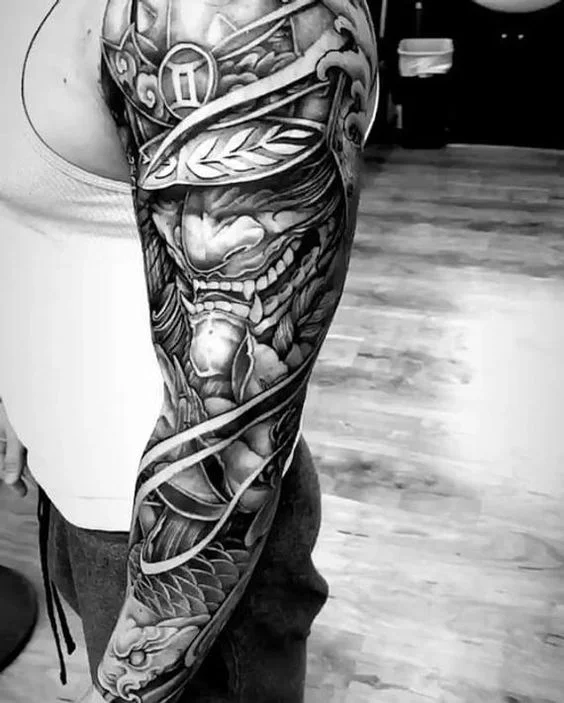 75 Black And White Tattoos For Men  Masculine Ink Designs