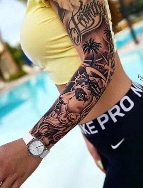 Jesus Tattoos On Arm