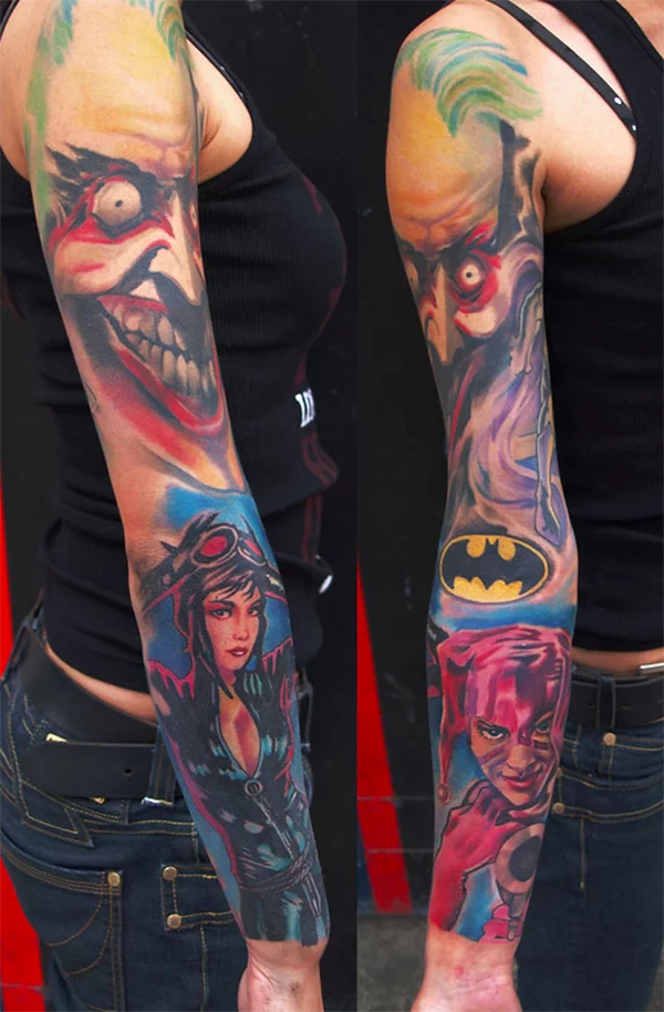 Amazing Batman and Joker Tattoo pic  Global Geek News