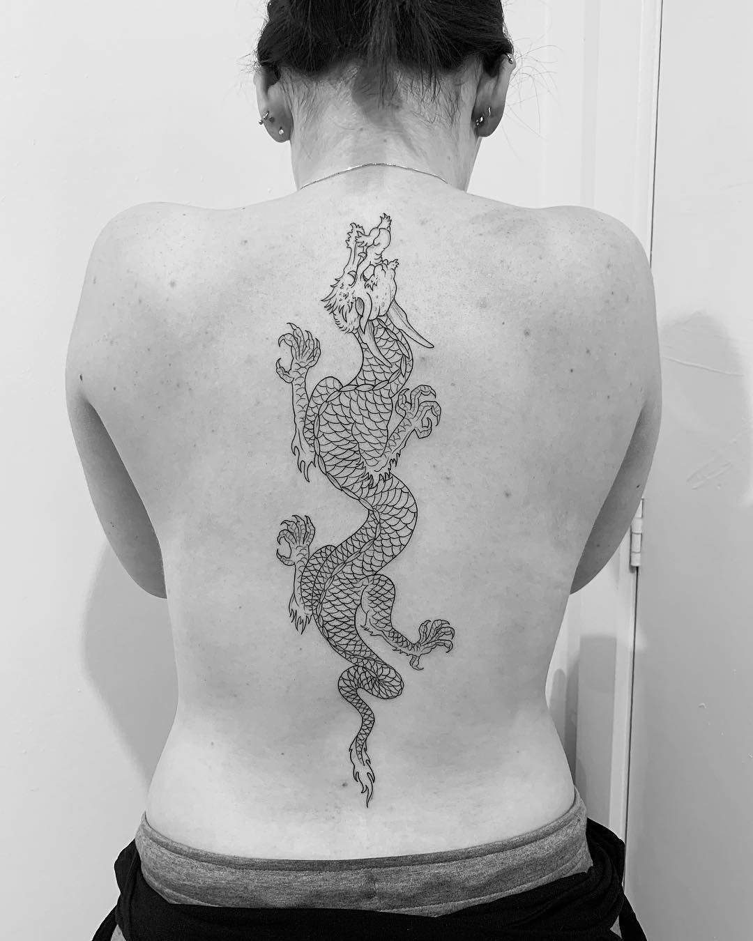 Fudo myoo dragon back tattoo almost completed one more tattoo sitting to  go  Custom Tattoo Artist Leeds