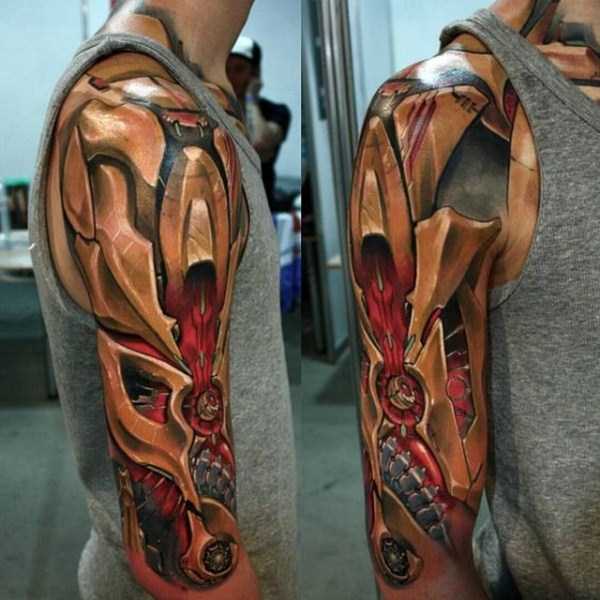 60 Terminator Tattoo Designs For Men  Manly Mechanical Ink Ideas