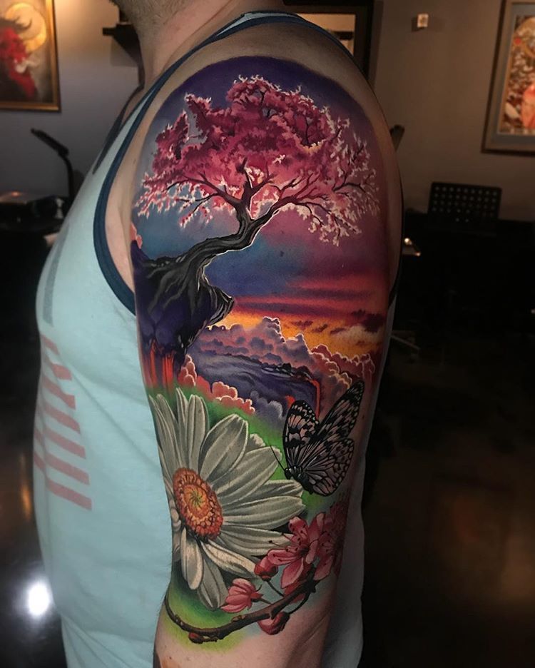 Cherry Blossom Tattoo for Back 66 Charming and Stunning Ideas