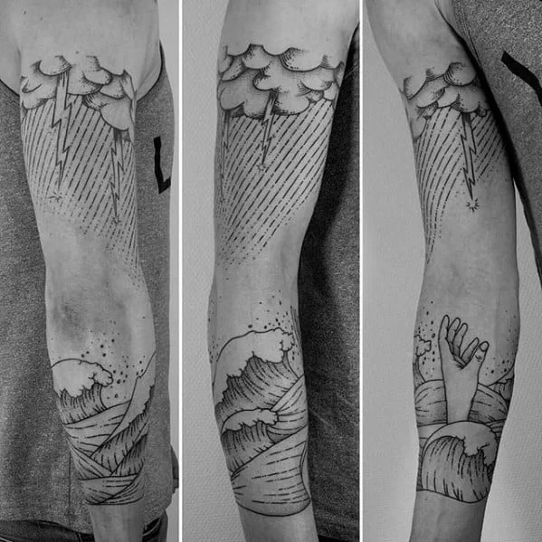 What are some suggestions for an ocean storm tattoo that dont feel  aggressive or harsh  Quora