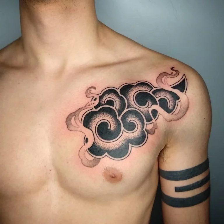 chest cloud piece tattooTikTok Search