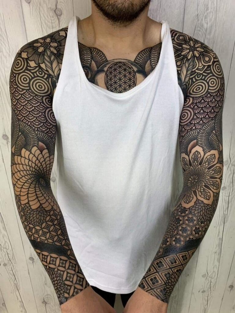 60 Wonderful Mosaic Tattoos that Showcase Creative and Intricate Designs