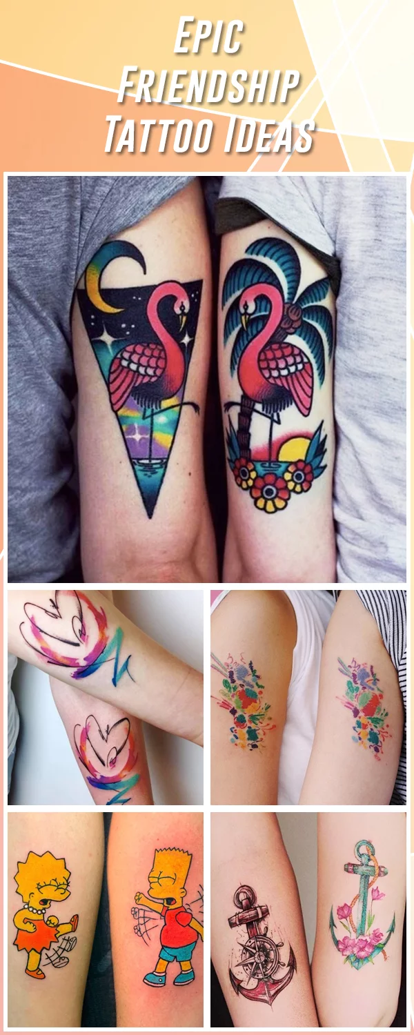 Best Friend Tattoos 110 Super Cute Designs for BFFs