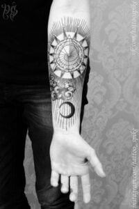 60 Sun and Moon Tattoos to Express Your Inner Self - Meanings, Designs ...