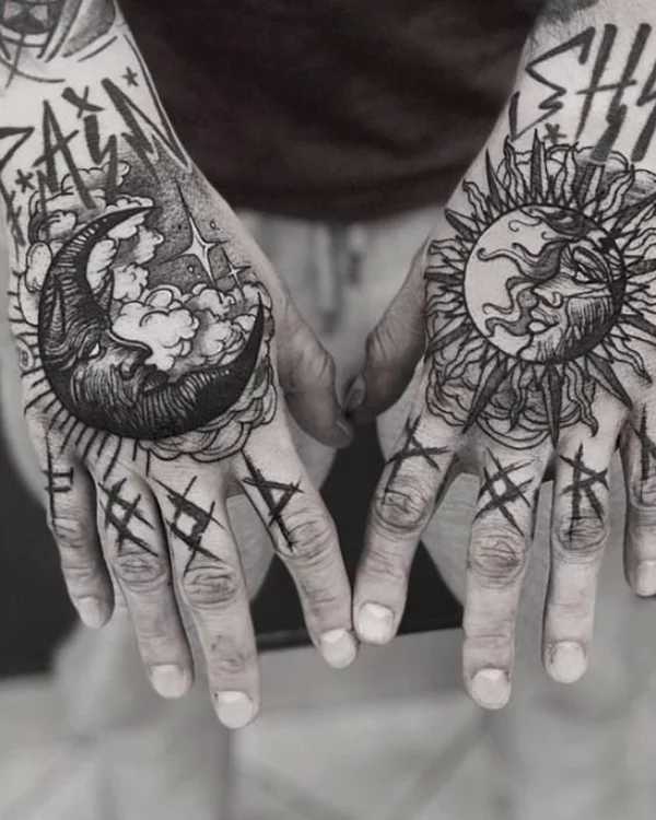 Sun and Moon Tattoos Meaning and 47 Best Design Ideas  Saved Tattoo