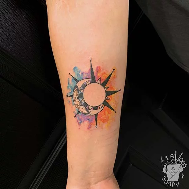 11 Simple Sun And Moon Tattoo Ideas That Will Blow Your Mind  alexie