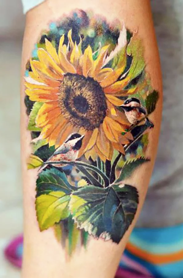 Sunflower Tattoo Meaning and Designs  TattoosWin
