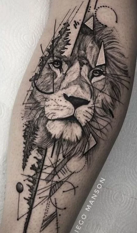 Lion by Gene Coffey TattooNOW