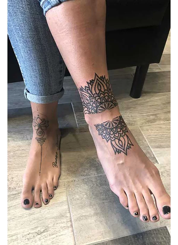 Details 85 about mandala ankle tattoo best  indaotaonec