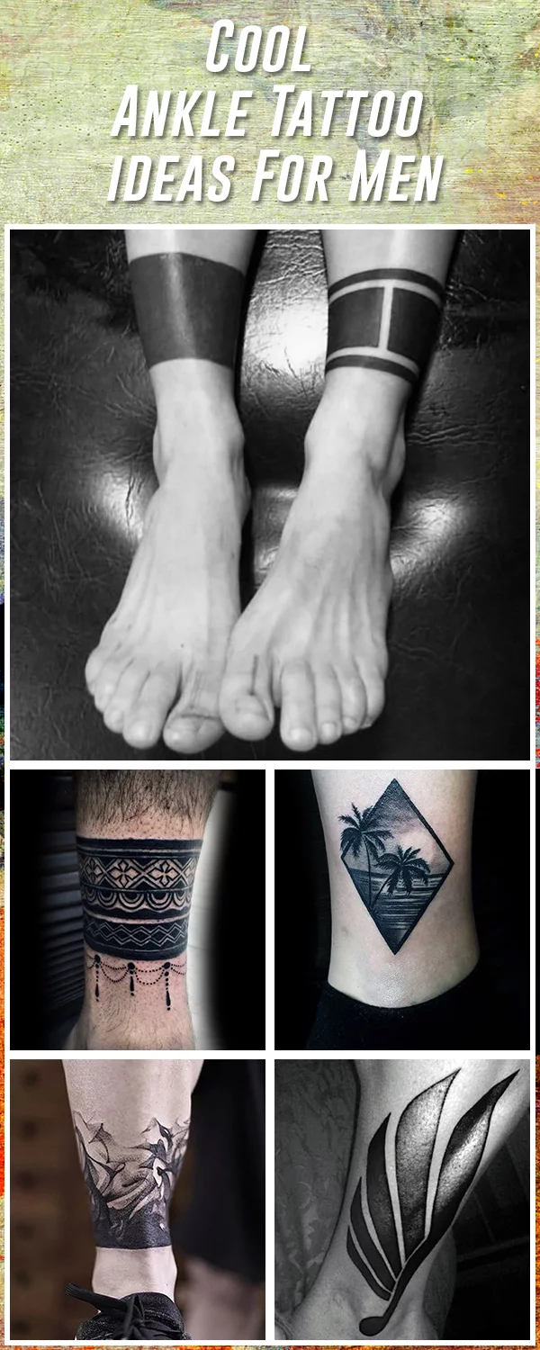 Best Ankle Tattoos For Men Inspiration and Ideas  Inspiring Mode  Ankle  tattoo designs Leg band tattoos Ankle tattoo men