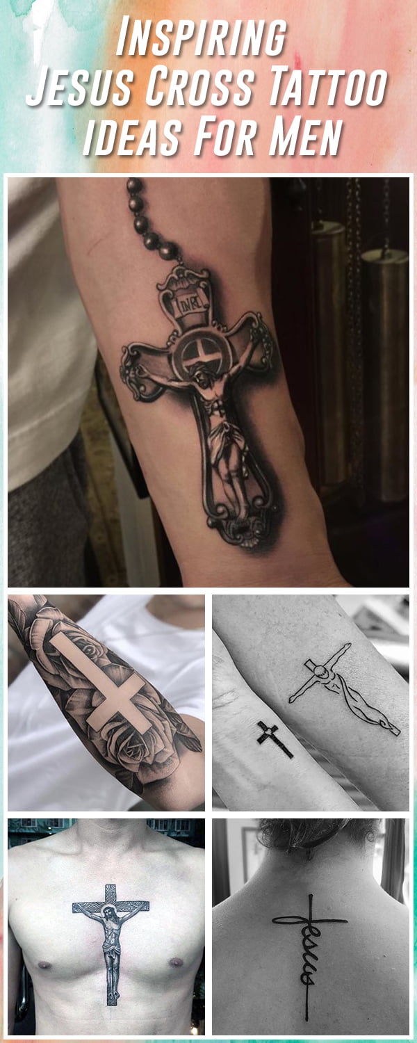 Geometric Christian Cross Tattoo Idea  BlackInk