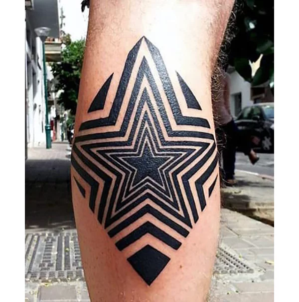 Tattoo of Tribal Stars Arm
