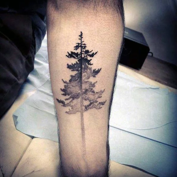 22 Photos of Mystical Pine Tree Tattoos